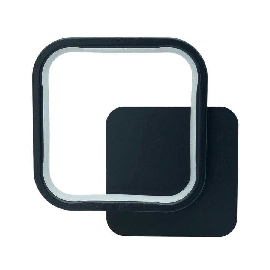 Lampa ścienna czarna LED Clover 14W 4000K