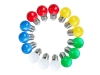 Kolorowe żarówki 1W do girland świątecznych