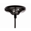 Podsufitka do lampy wiszącej ceramiczna czarna