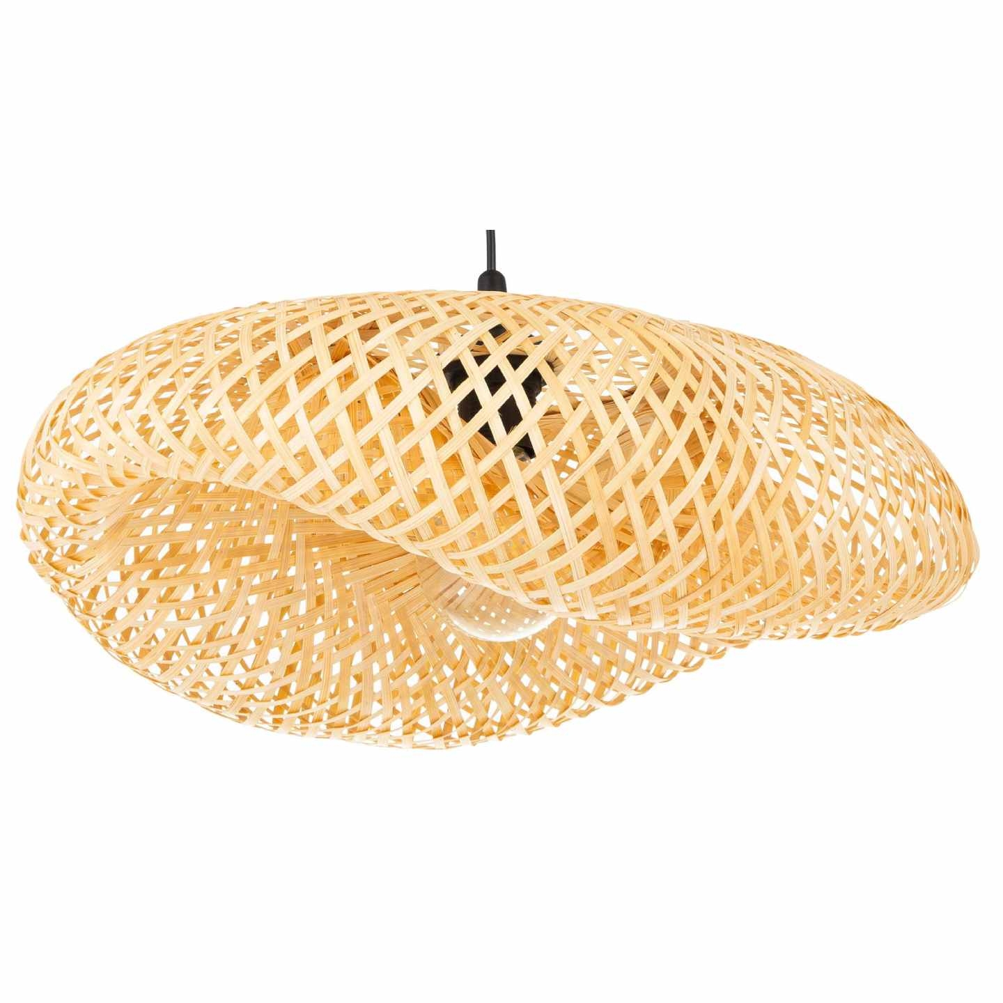 Żyrandol bambus muszla NUSA duża 60 cm 1x E27