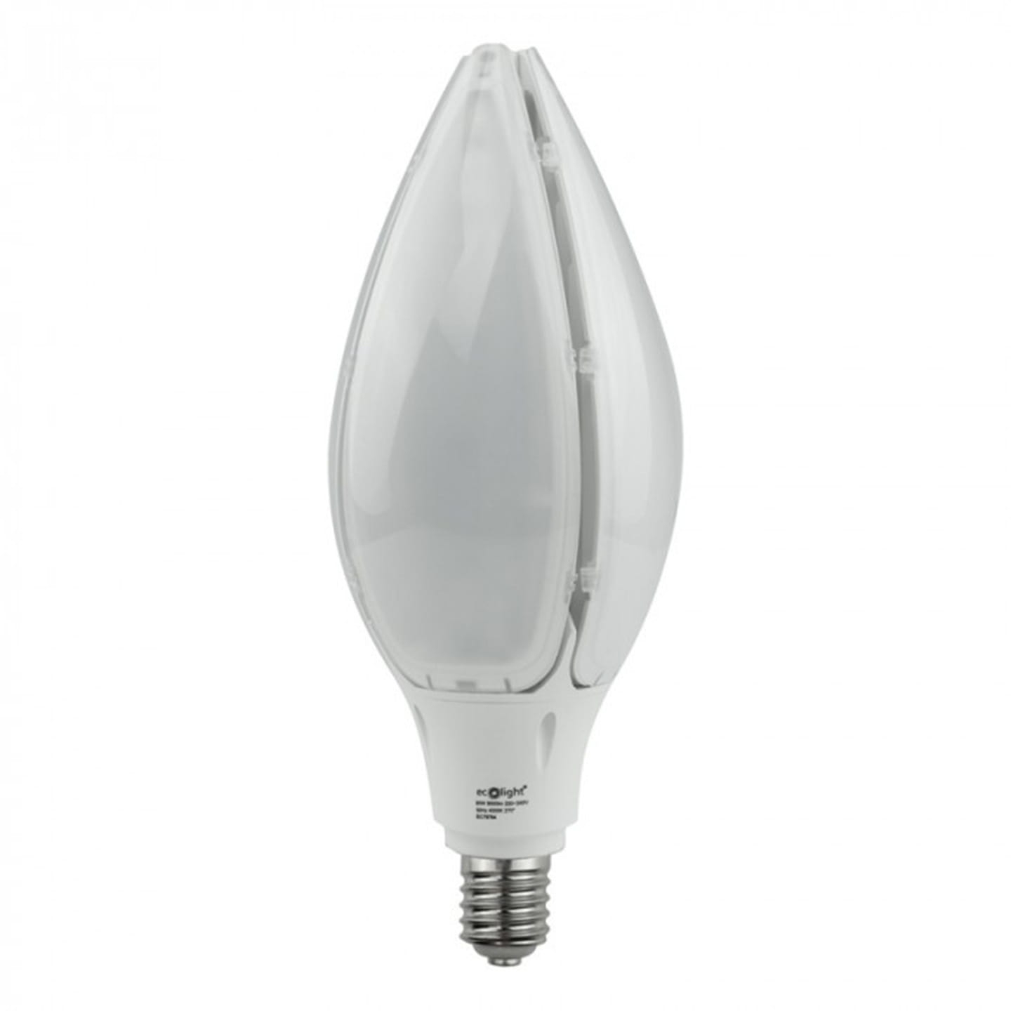 Żarówka uliczna LED E40 80W IP65 4000K 8000lm z adapterem na E27