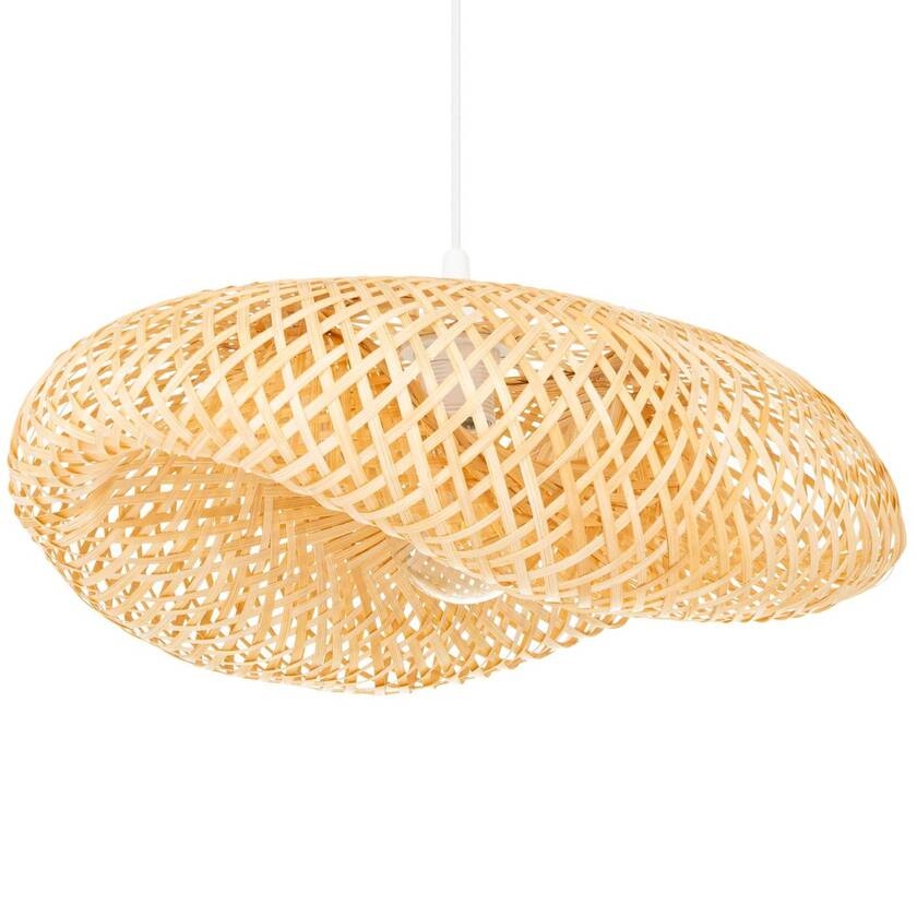 Lampa wisząca naturalna NUSA bia