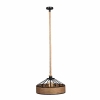 Lampa wisząca na sznurze jutowym metalowa 50cm 1xE27 (1)