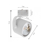 Lampa-na-szynoprzewod-MADARA-AR111-GU10-biala-3-fazowa---wymiary