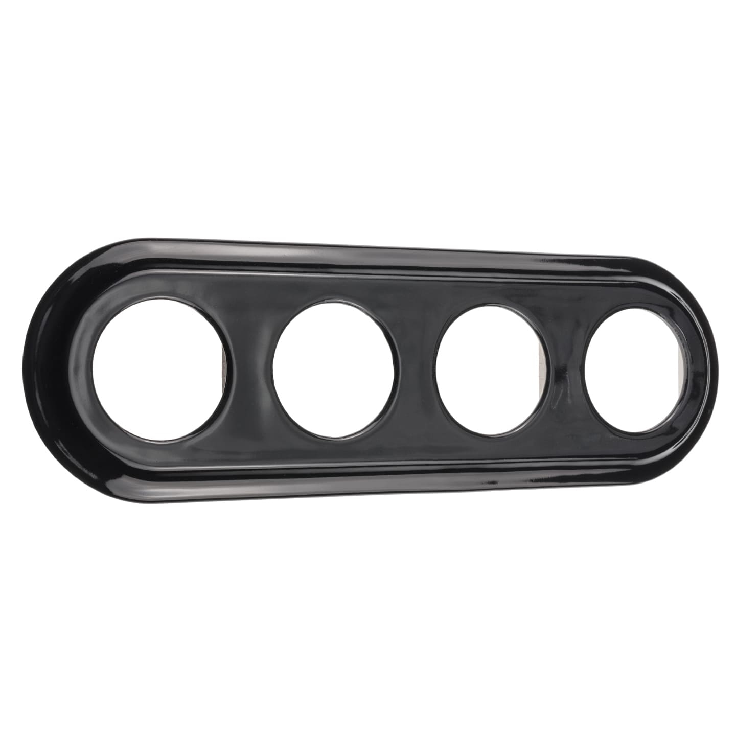 Ramka ceramiczna poczwórna czarna retro