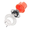 Gniazdo ceramiczne internetowe 2x RJ45 podtynkowe do ramki białe