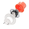 Gniazdko z usb ceramiczne podtynkowe bez ramki 2x USB białe