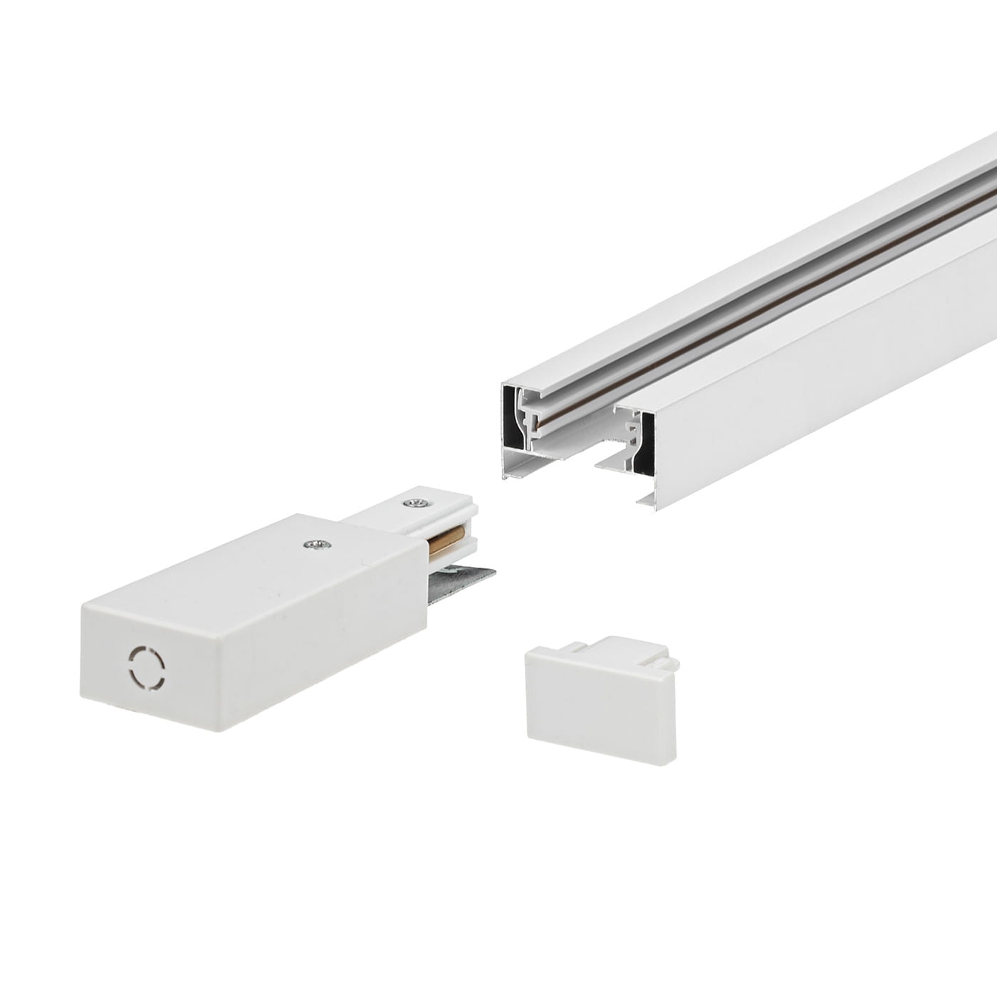 Szynoprzewód 1-fazowy biały 1,5 m zestaw