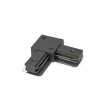 Łącznik kątowy czarny do szynoprzewodów 1-fazowych