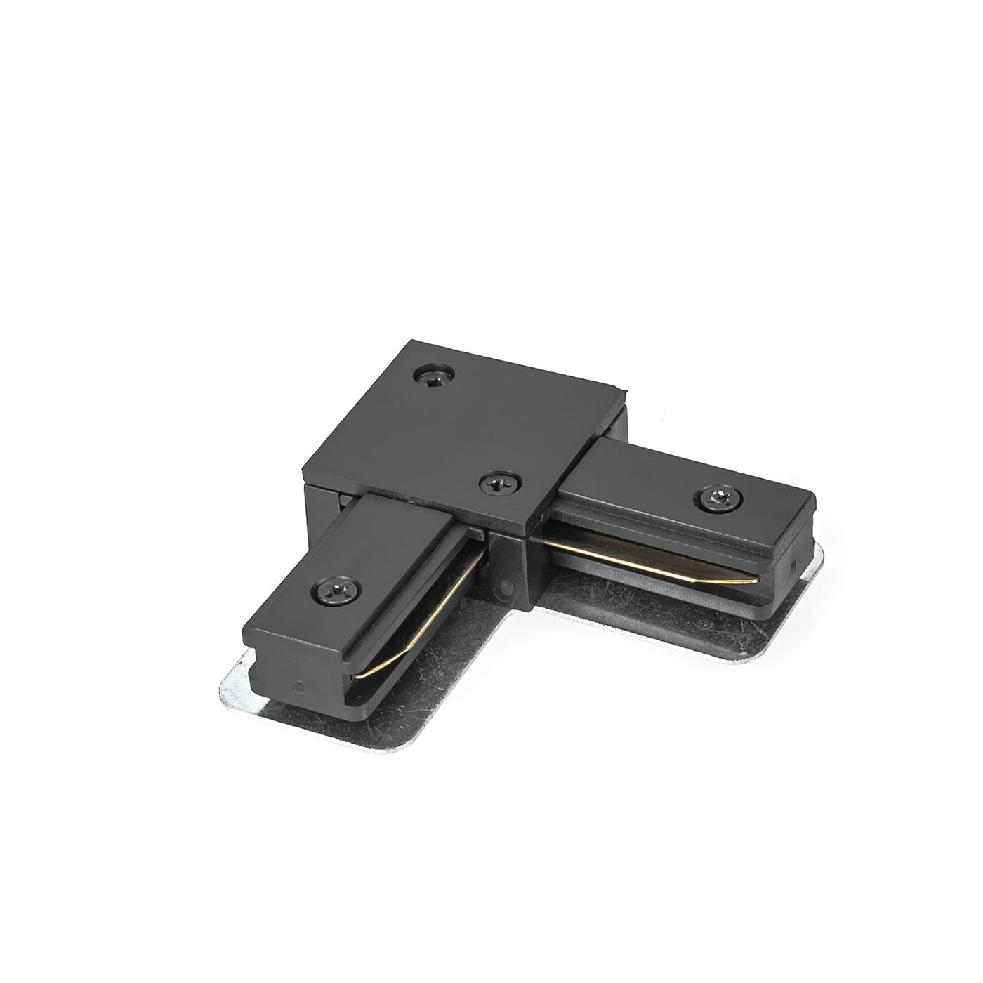 Łącznik kątowy czarny do szynoprzewodów 1-fazowych