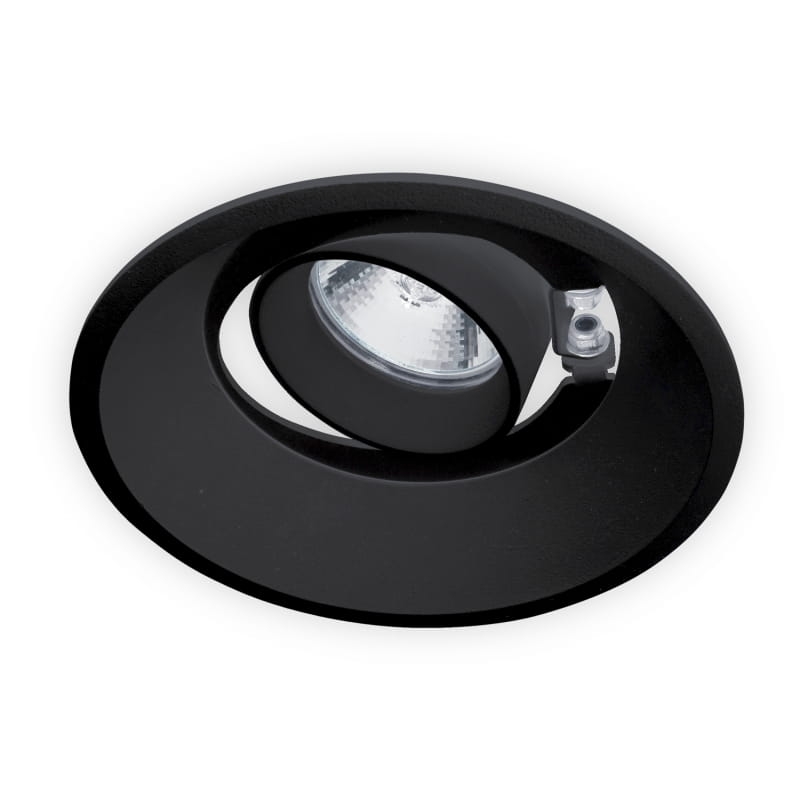 Halogen podtynkowy ruchomy czarny KOMA