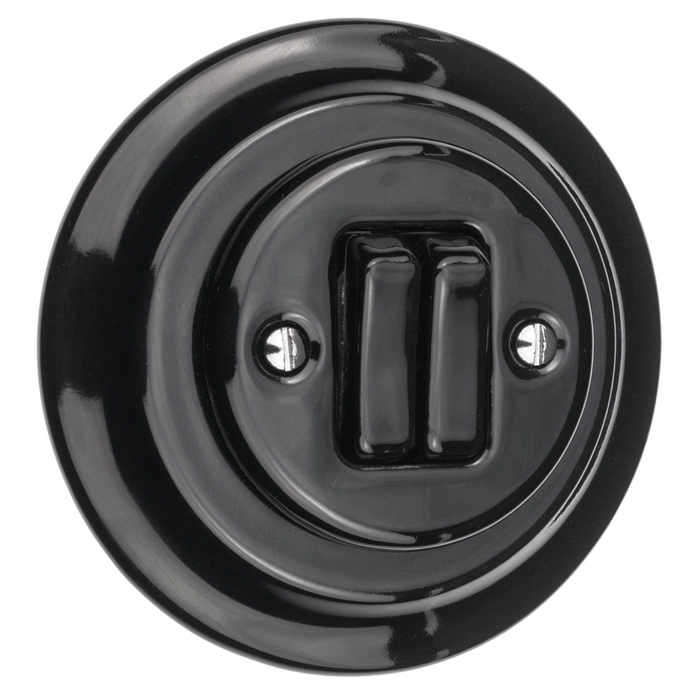 Włącznik-żaluzjowy-ceramiczny-podwójny-czarny-z-ramką