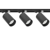 Lampy na szynie Zestaw 3 x lampa PIVOT czarna + szyna 1,5m Premium 1-fazowe