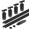 Zasilanie środkowe do szynoprzewodu 1f Zestaw 4x Lampa PIVOT RING + 2x Szyna 1m