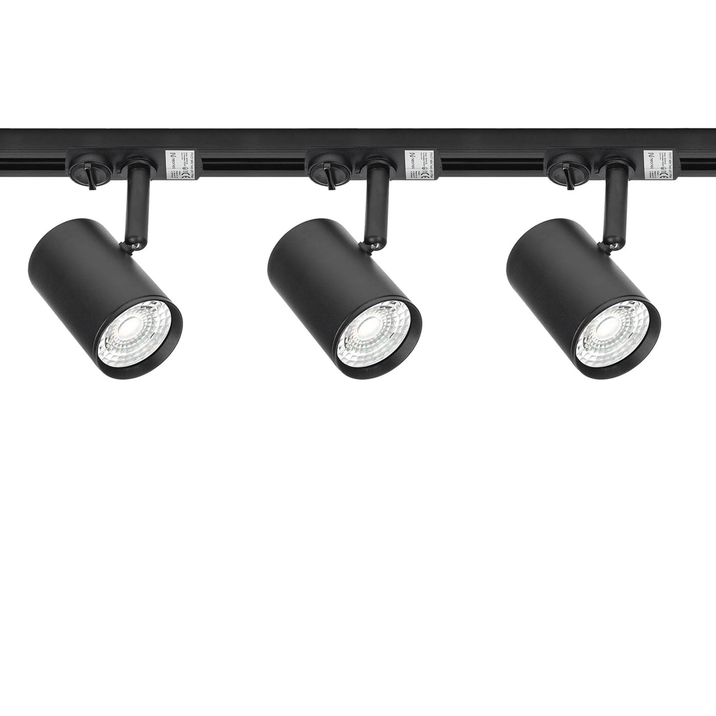 Oświetlenie na Szynę 3 Reflektory PIVOT MINI gu10 + Szynoprzewód 1,5 m