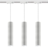 Oświetlenie na szynie białe 3x Oprawa TUBO na GU10 LED + Szynoprzewód 1m