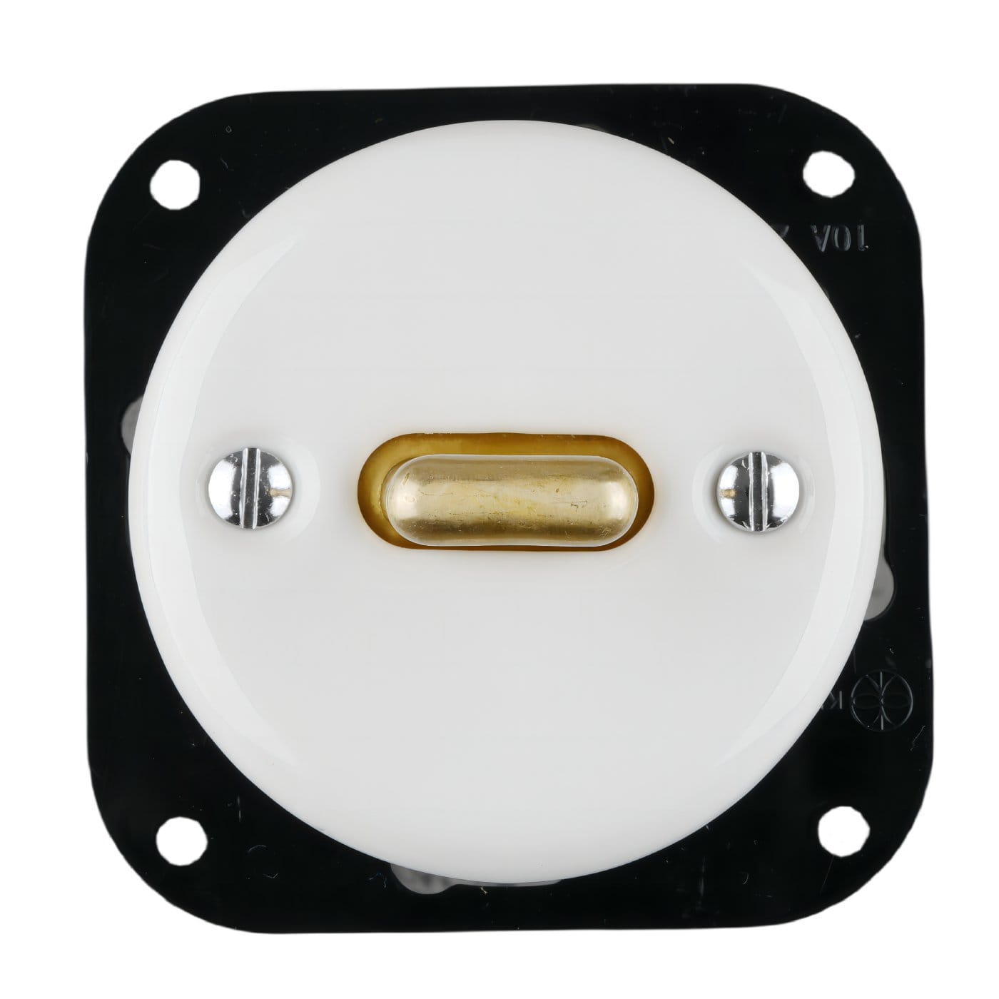 Włącznik ceramiczny Toggle krzyżowy biały