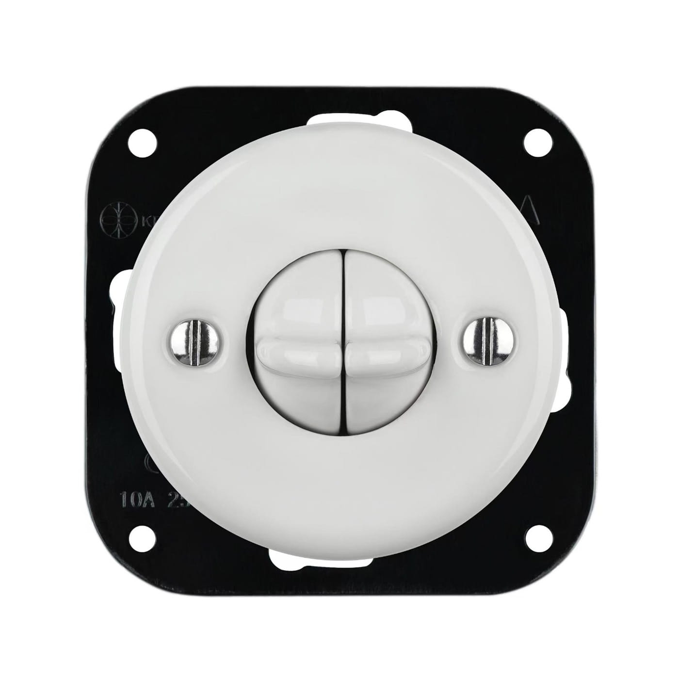 Włącznik-ceramiczny-pokrętłowy-schodowy-podwójny-biały