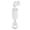 Lampy na szynach białe 4x oprawa PIVOT + 2x szyna 1m łącznik zasilający 3 fazowy
