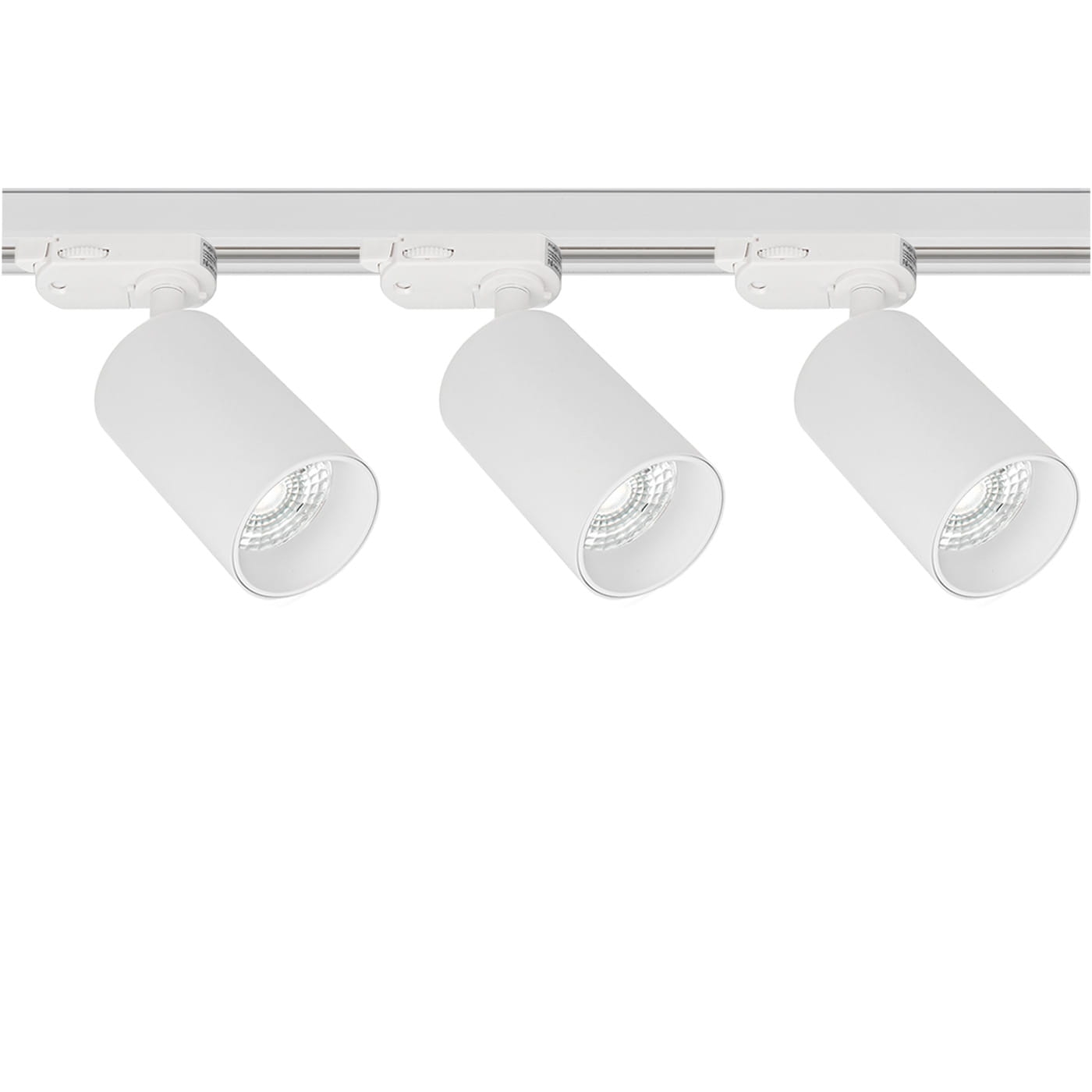Oświetlenie szynowe białe 3x oprawa PIVOT + szynoprzewód 1,5 m 3 fazowy