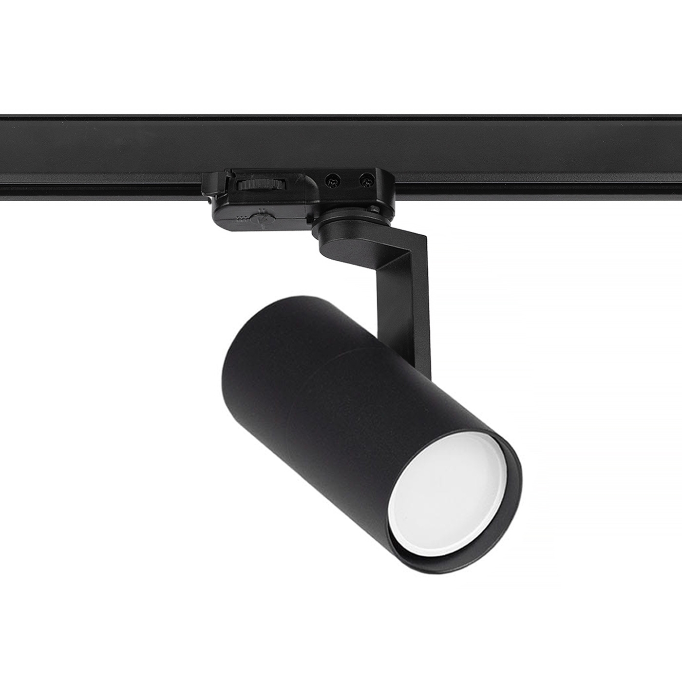 Reflektor szynowy na żarówkę GU10 czarny PIVOT EDGE 3 fazowy