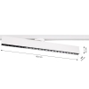 Oprawa szynowa liniowa AXON DOT 25W LED 60 cm biała 4000K 3-fazowa