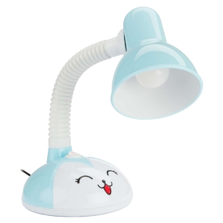 Lampka na biurko niebieska E27 z włącznikiem