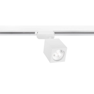 Lampa szynowa 1 fazowa biała PIVOT DICE