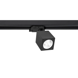 Lampa szynowa czarna sześcian PIVOT DICE 3 fazowa