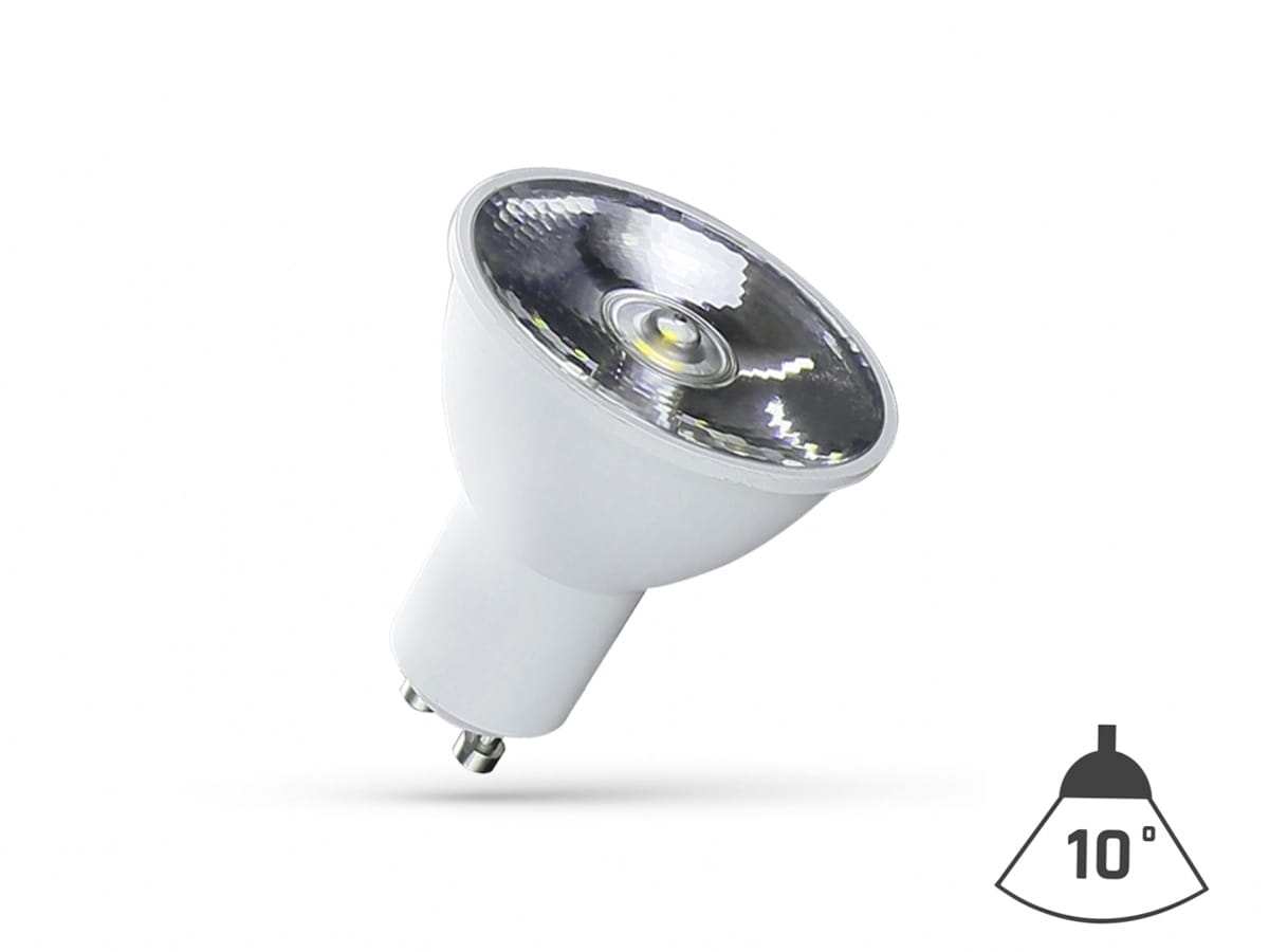 Halogen GU10 skupiony 6W zimna