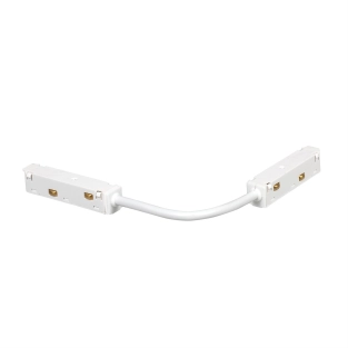 Łącznik elastyczny elektryczny do szynoprzewodu magnetycznego biały