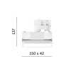 LED NEXTRACK LINE 12W 4000K biały