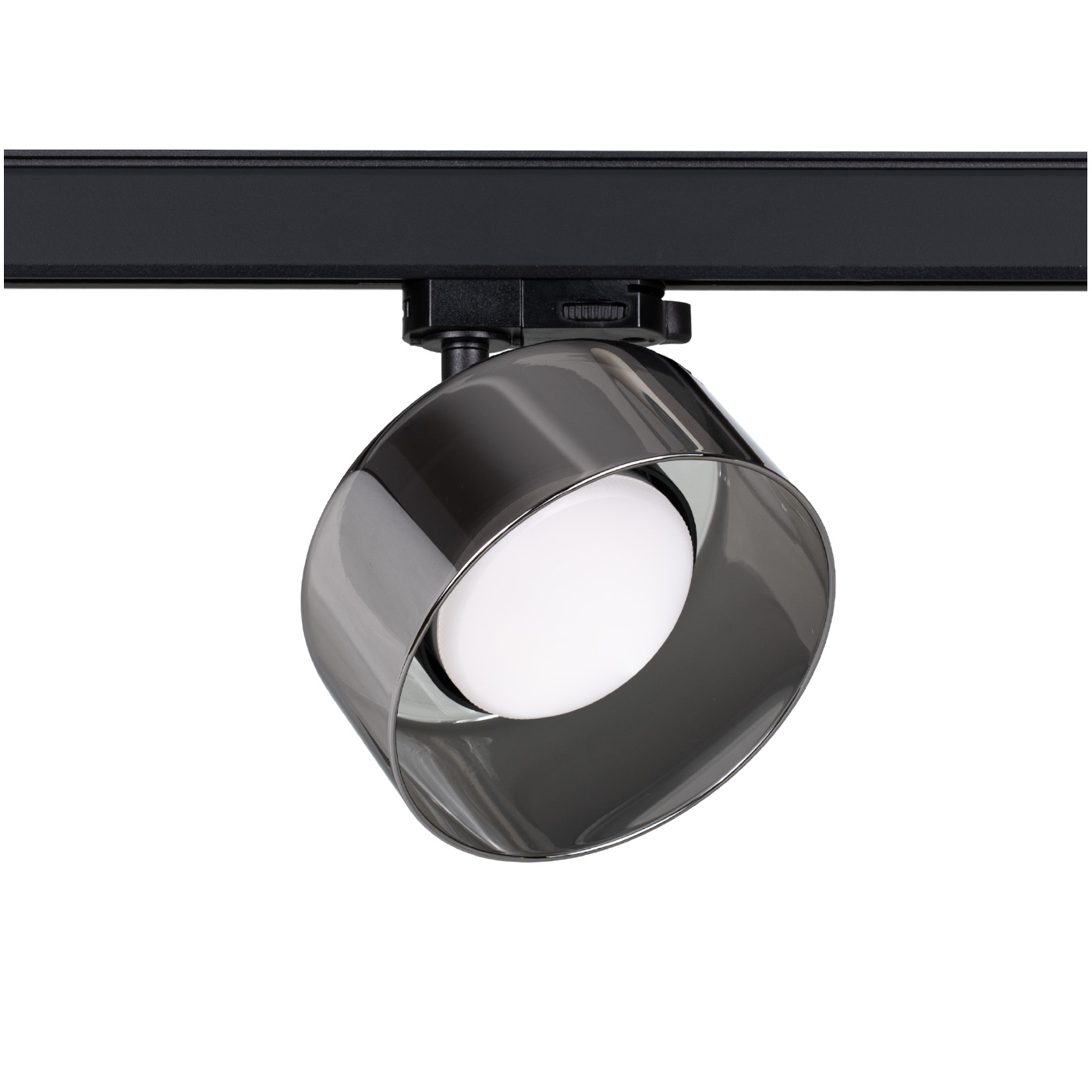 Lampa szynowa 3 fazowa PIVOT GLASS GX53 czarna