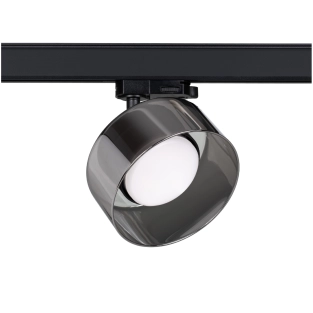Lampa szynowa 3 fazowa PIVOT GLASS GX53 czarna