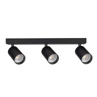 Lampa sufitowa 3 punktowa reflektorki ruchome NEXA 3 czarna 3xGU10