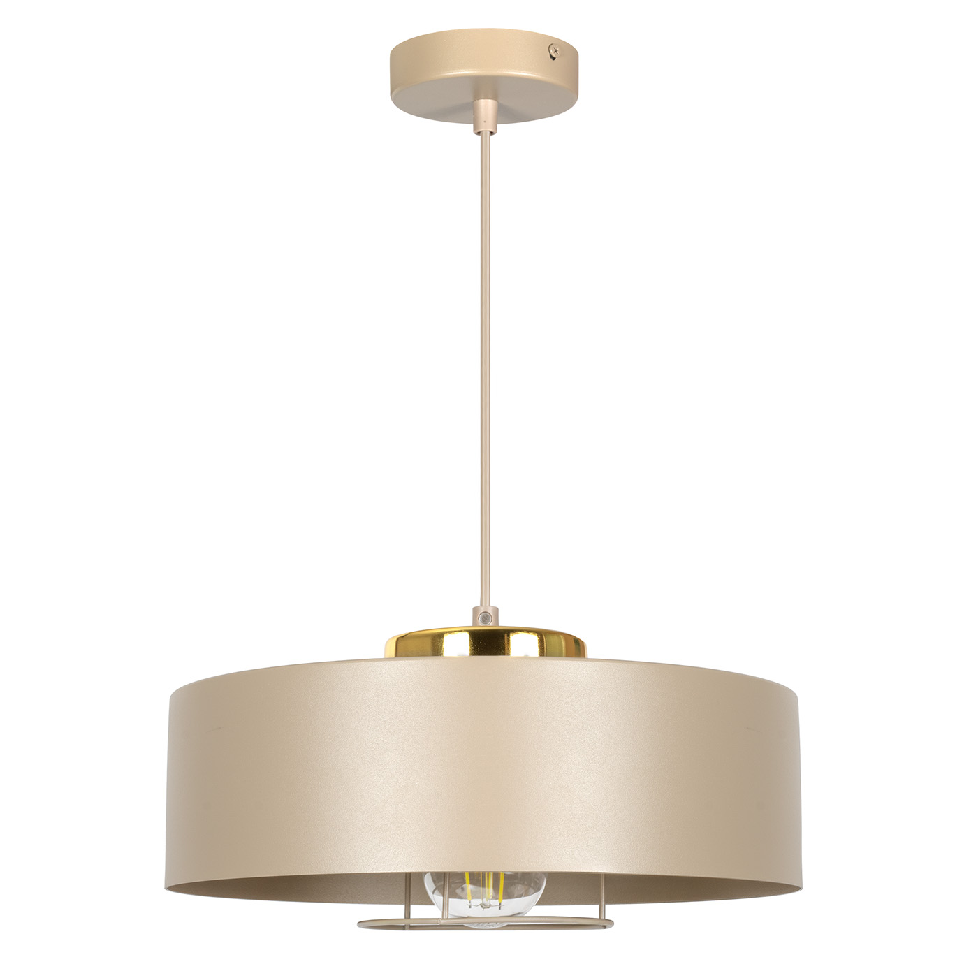 lampa wisząca beżowa