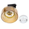 Lampa szynowa 3 fazowa PIVOT GLASS GX53 złota