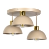 Lampa sufitowa potrójna SFERIA beżowo złota
