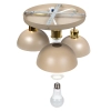 Lampa sufitowa potrójna SFERIA beżowo złota