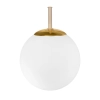 Lampa sufitowa potrójna kule mleczne PLANO beżowo złota 3 x E27