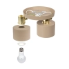 Lampa sufitowa podwójna ISOS S beżowo złota 2x E27