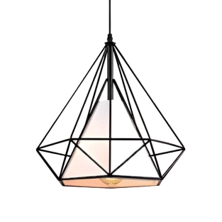 Kinkiet druciany czarny LOFT GEO