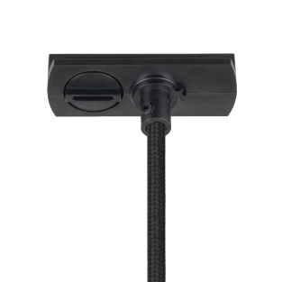 Reflektory na szynie zestaw 4 szt. czarne RING LED PLUS 1 fazowe + szynoprzewód