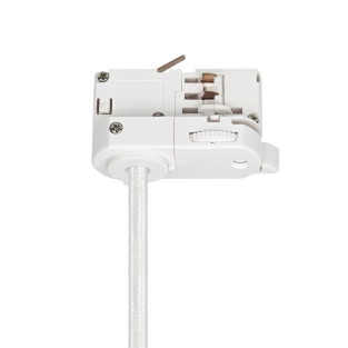 Adapter do szynoprzewodu 3 fazowy slim biały