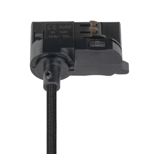 Adapter do szynoprzewodu 3 fazowy slim czarny