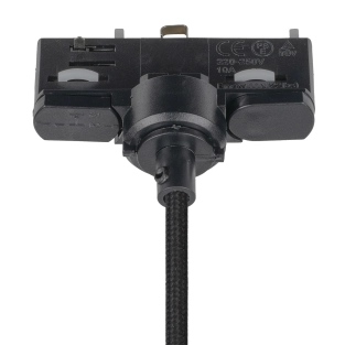 Adapter do montażu lamp na szynoprzewodzie 3 fazowym czarny centralny