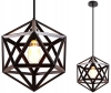 Lampa wisząca klatka czarna