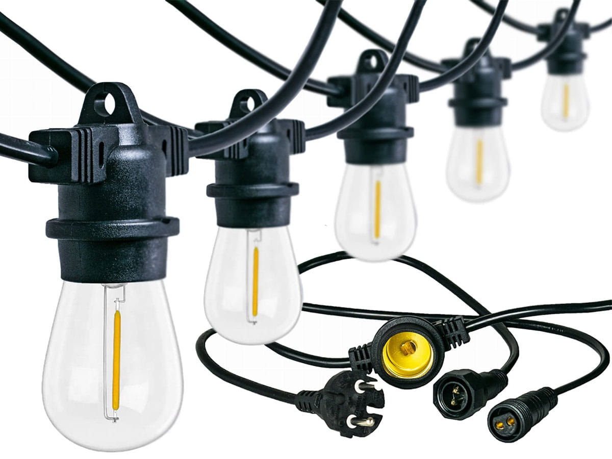Girlanda ogrodowa z  żarówkami LED E27
