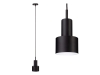 Lampa wisząca czarna metalowa 1 x E27