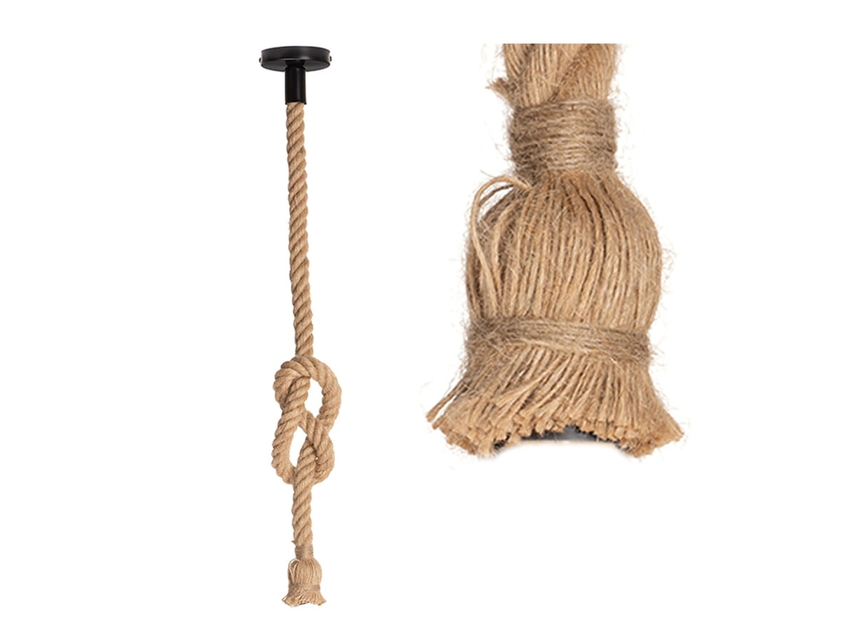 Lampa sznur jutowy 120 cm 1 x E27